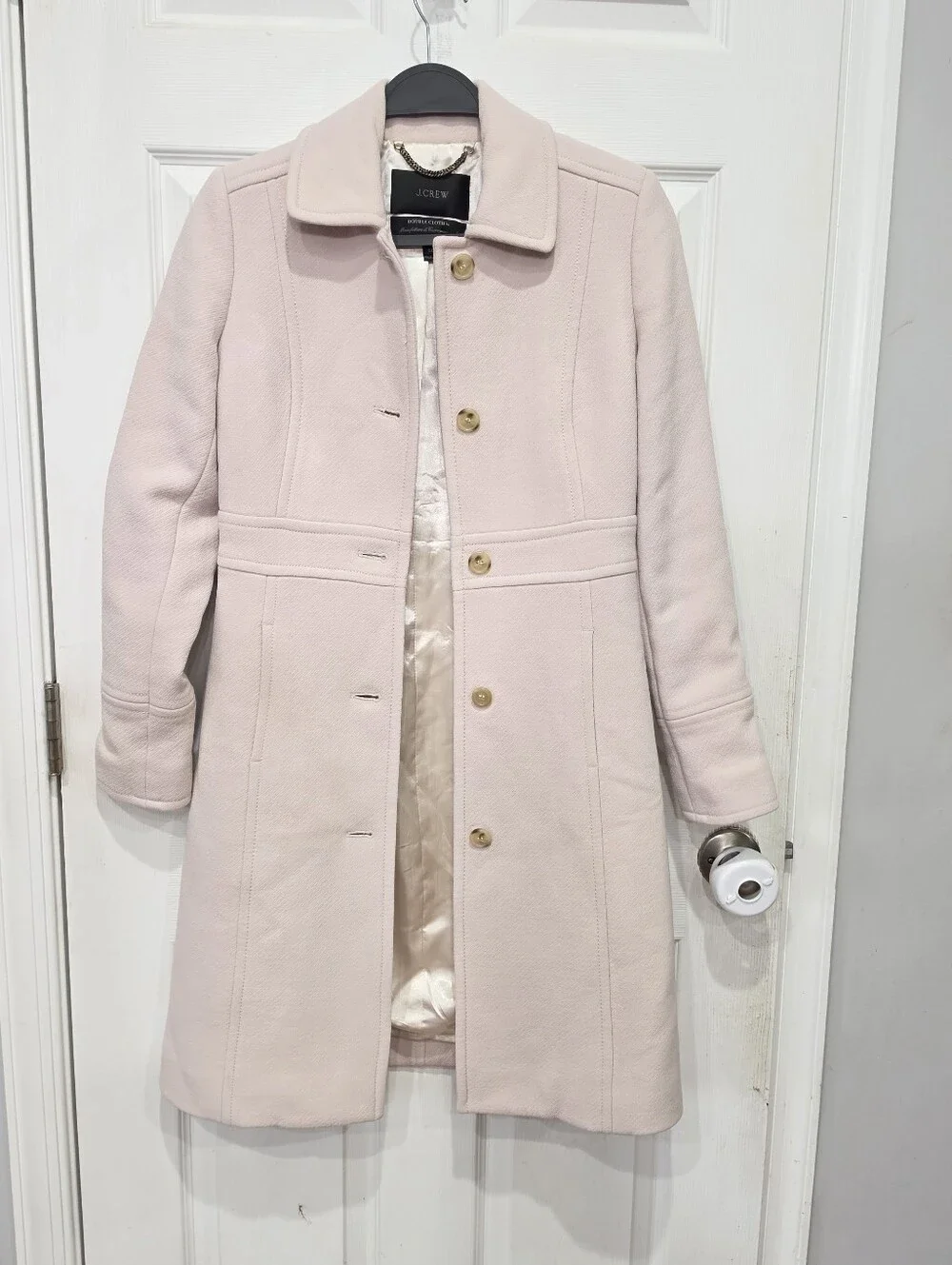 J Crew Lady Day Coat In Italian Ddouble-cloth Wool With Thinsulate Size 00